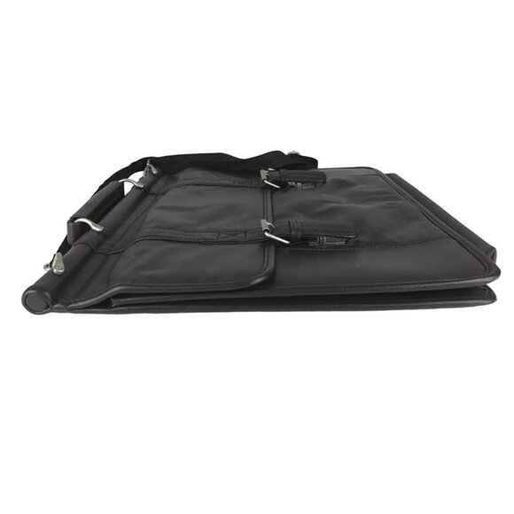 Wilsons Leather Unisex Brown Detachable Strap Top Handle Briefcase Document Case - Picture 10 of 10